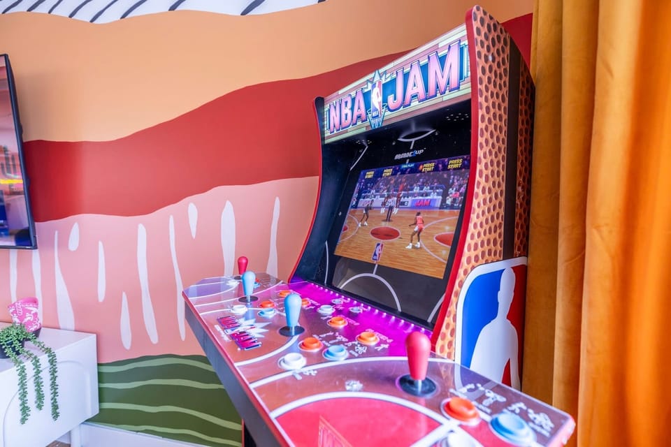 Slam dunk your way to fun with our NBA Jam Arcade Machine!