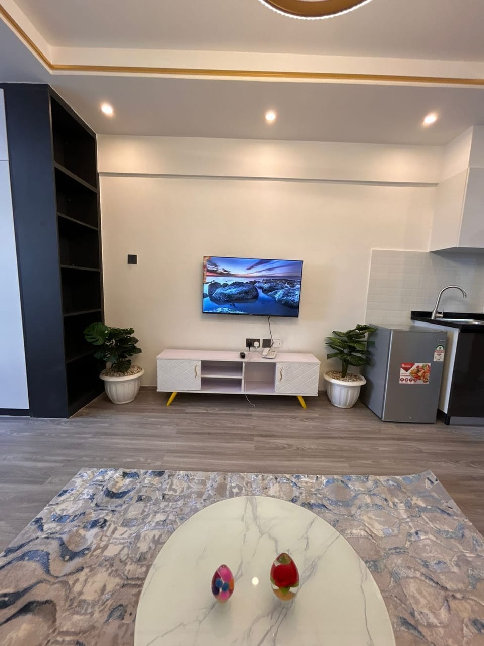 Comfort Apartment, City View | Living area