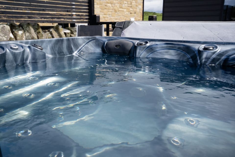 Shared outdoor hot tub