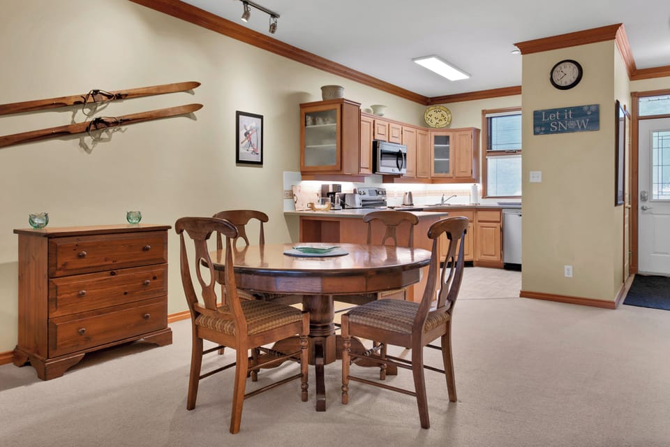 Dining room and kitchen 