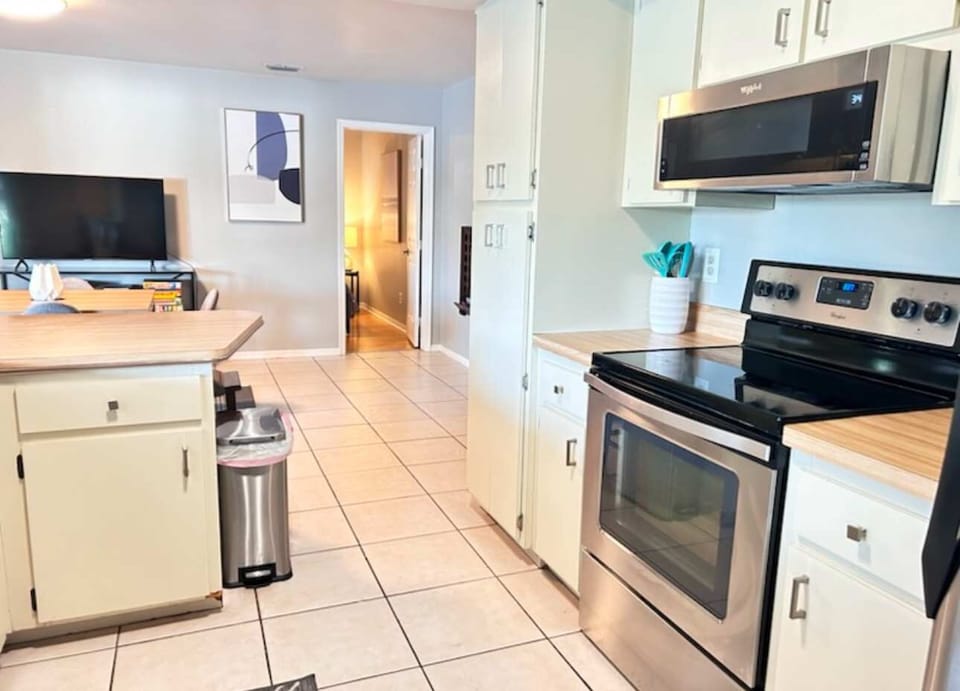 full kitchen.