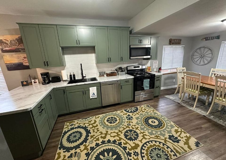 Newly remodeled kitchen in March 2026. All new cabinets, countertops, and appliances.