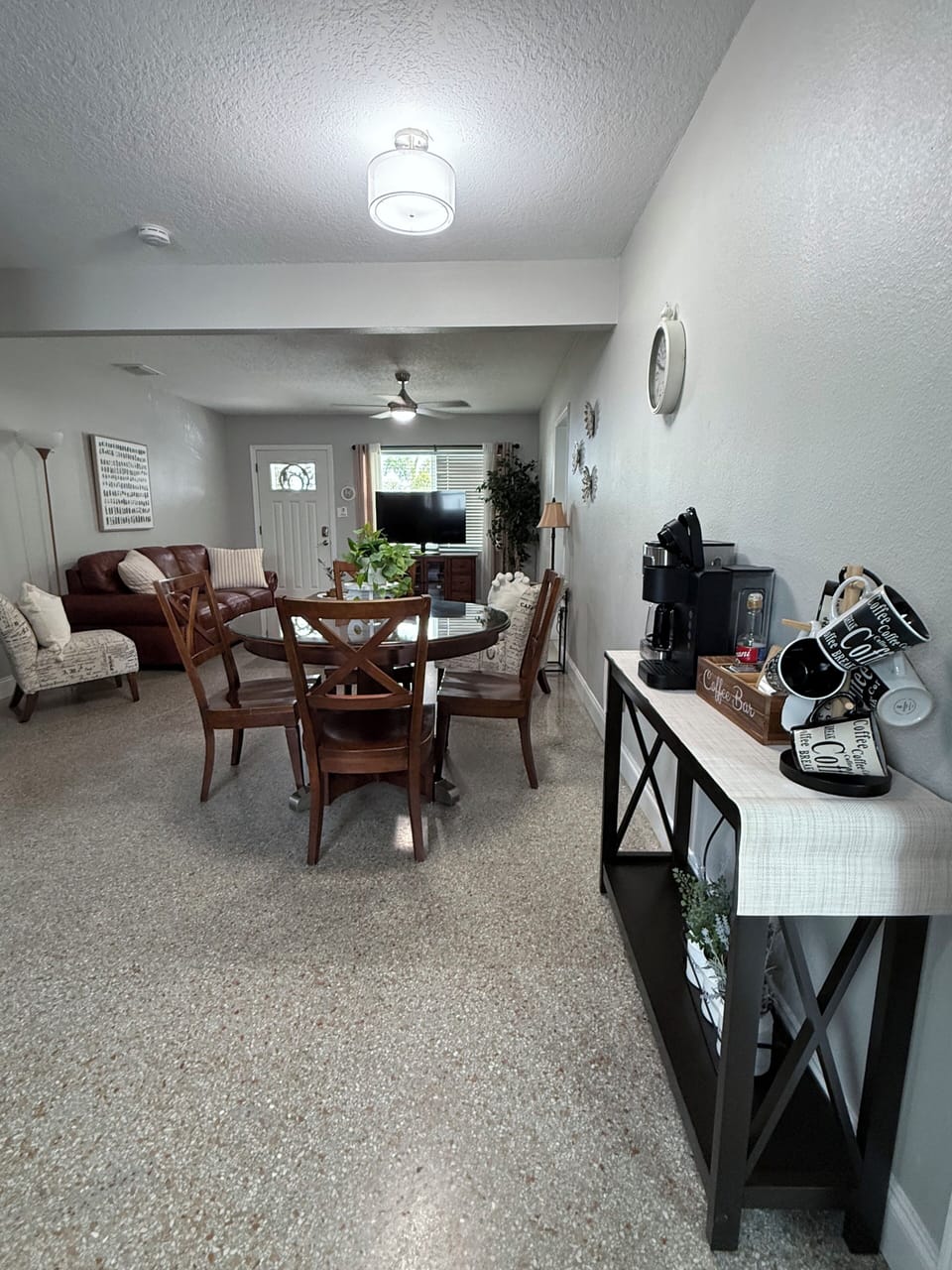 Dining Room with coffee station