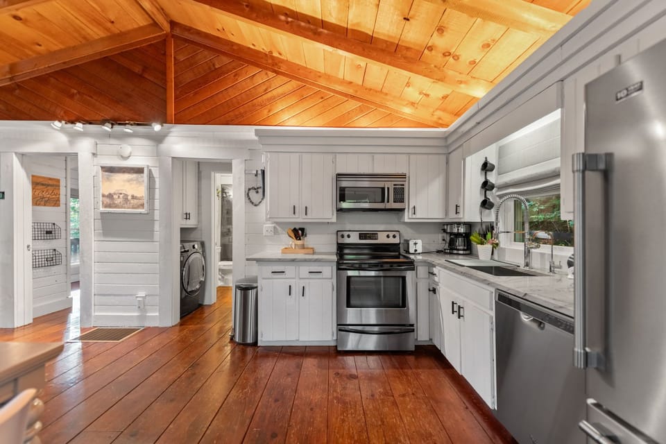 Explore culinary possibilities in our fully-equipped kitchen, ready for any meal you wish to create.
