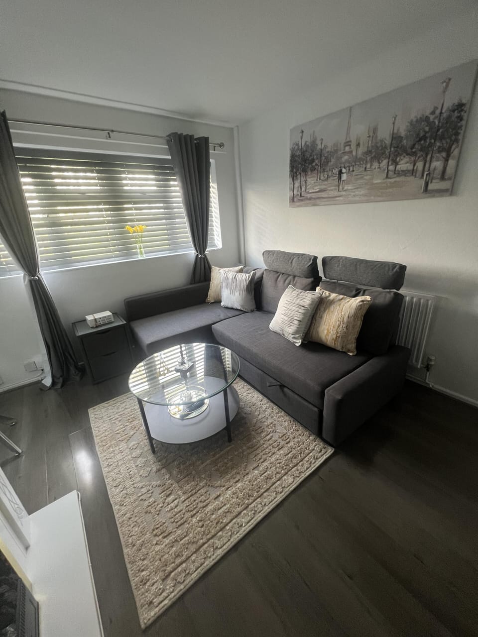 Apartment | Living area | Fireplace