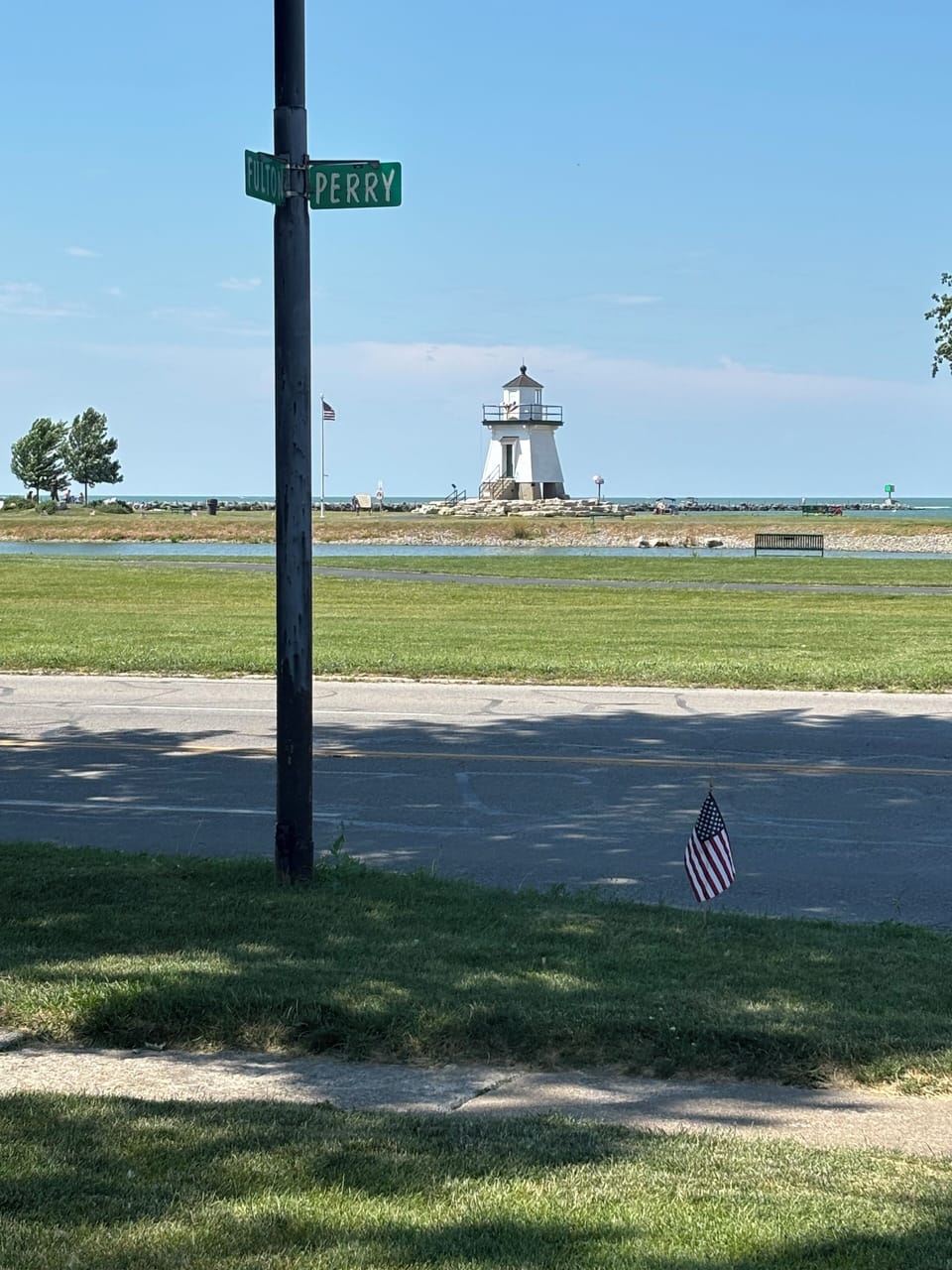 Only steps away from the beach and lighthouse on Lake Erie!
