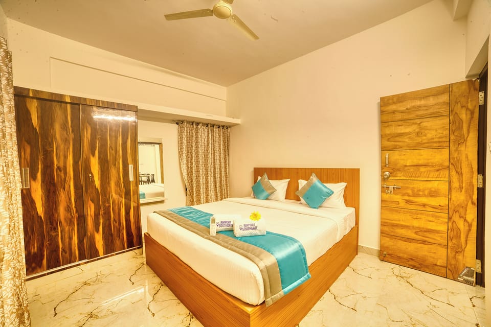 Family Apartment, City View | Egyptian cotton sheets, premium bedding, Select Comfort beds
