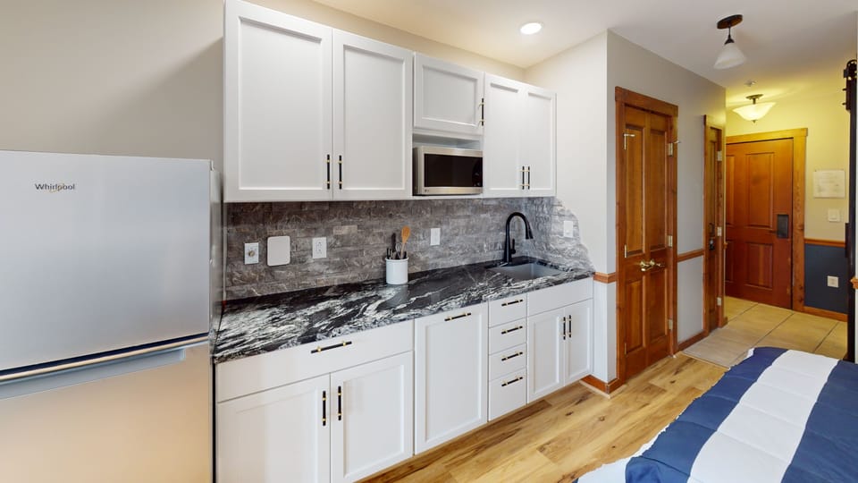 Indoors, Kitchen, Lamp, Microwave, Sink