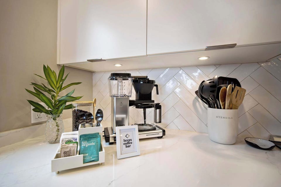 Coffee Bar | Polo Beach 108 in Wailea, Maui by Luxus Vacation Properties