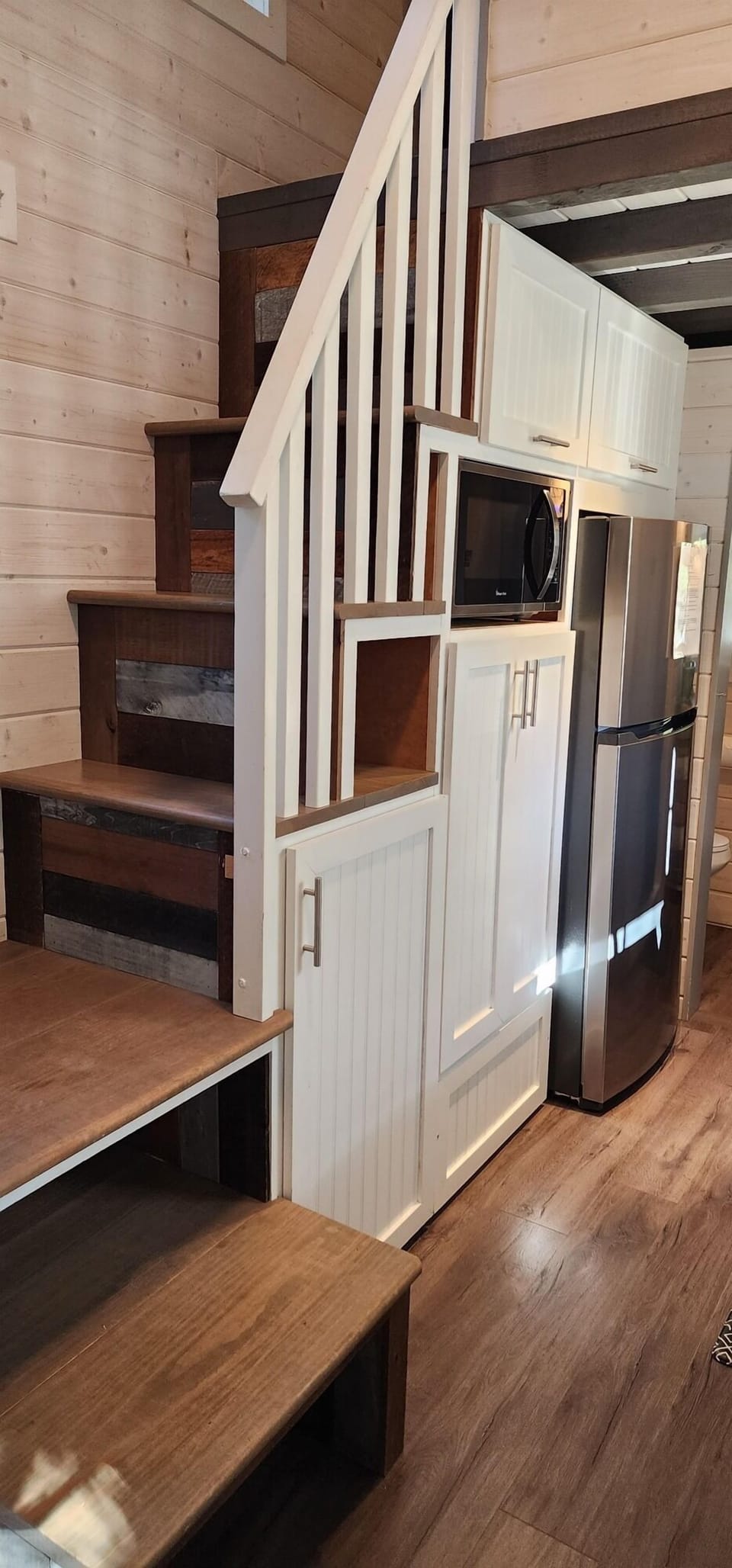 Stairway and Kitchen