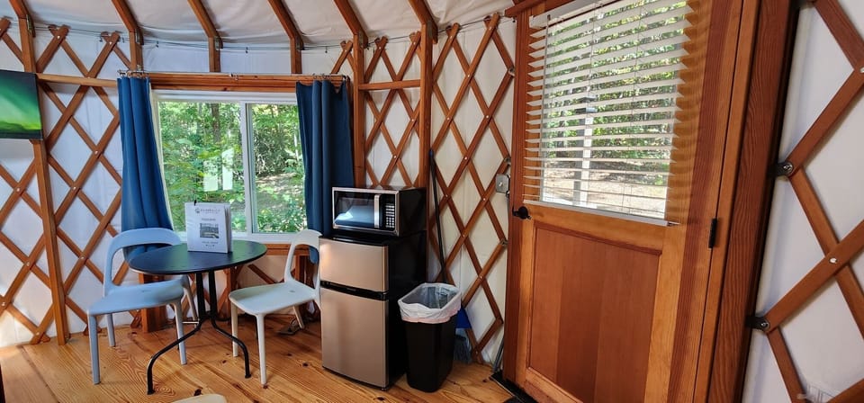 Dining Area and Mini Fridge