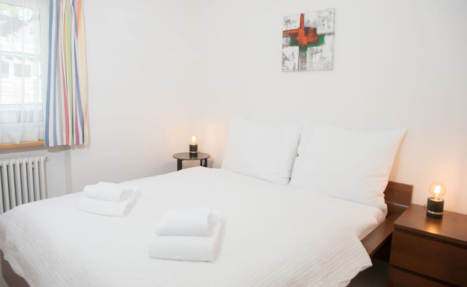 Bedroom with a double bed