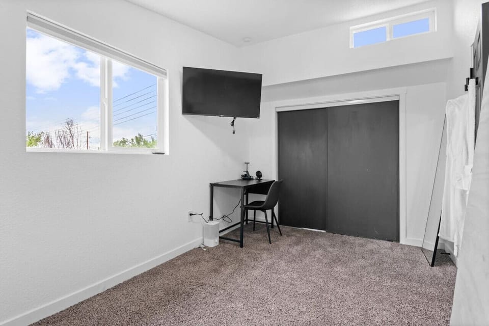 2nd Floor Bedroom #4 | King Bed | Work Station |Smart TV | Full Length Mirror