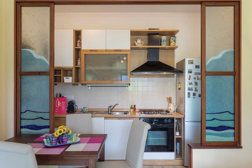 Apartment, Hill View | Private kitchen | Fridge, oven, stovetop, espresso maker