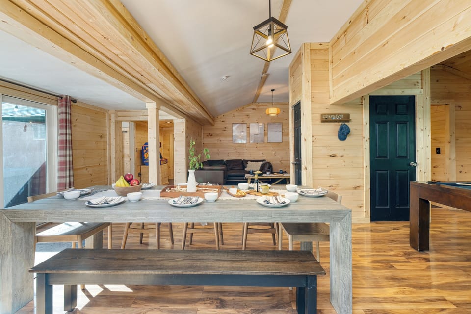 Beautifully crafted dining table.