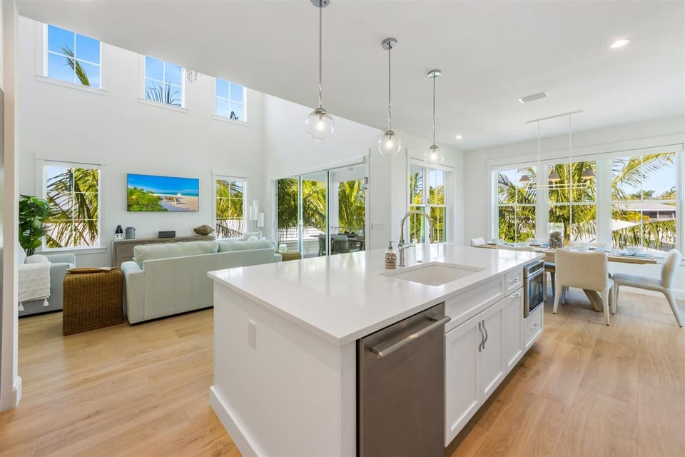 Spacious kitchen for family meals