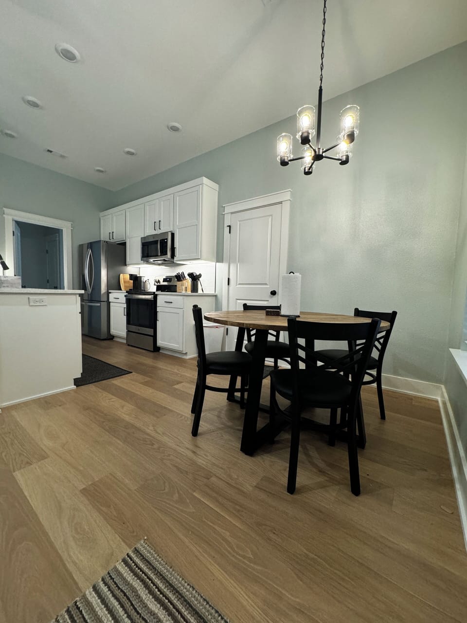 Kitchen and dining fully stocked with all new appliances, dishes, pots/pans etc.