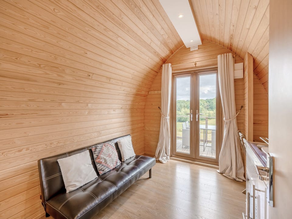 Open plan living space | Pod One - Darnells Luxury Glamping, Ross-on-Wye