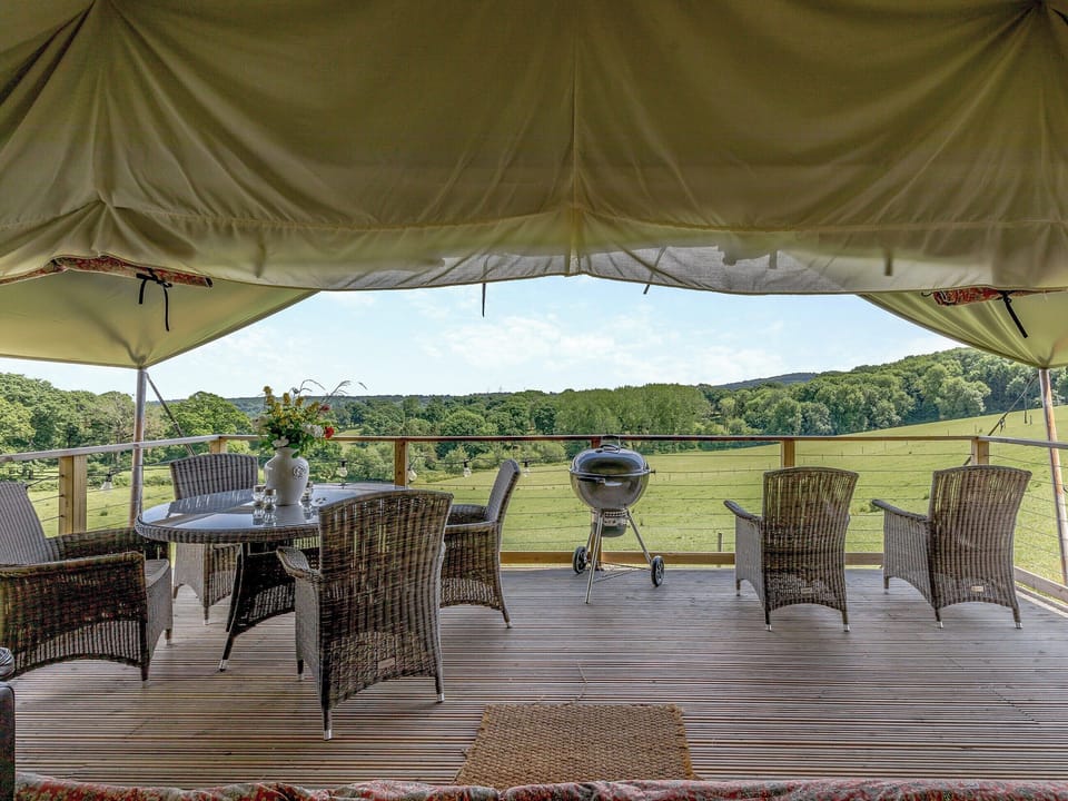 Sitting-out-area | Safari Tent One - Darnells Luxury Glamping, Ross-on-Wye