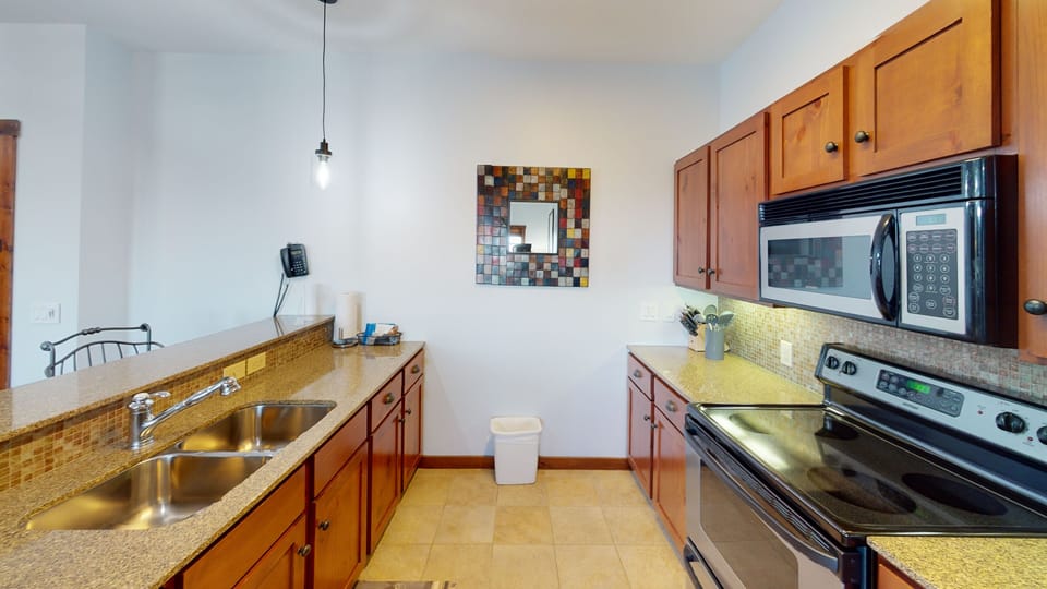 Indoors, Kitchen, Microwave, Oven, Sink