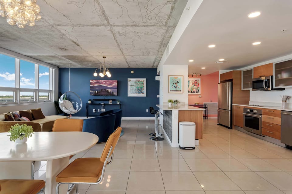 Whether you're cooking or lounging, this layout keeps everyone connected.