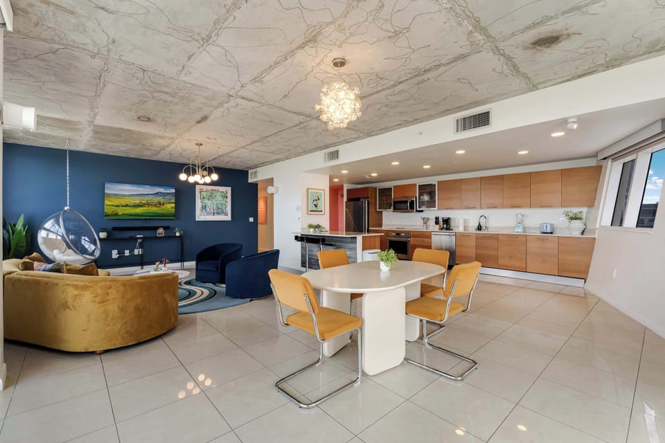 Open-concept living at its finest, perfect for entertaining or relaxing after a day out.