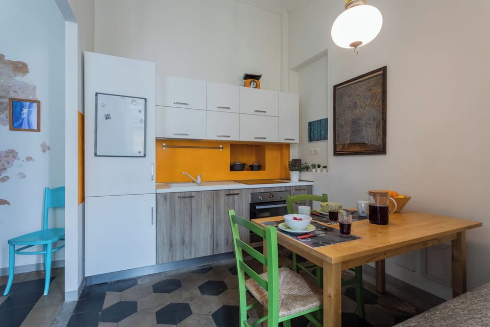 Apartment | Private kitchen | Full-size fridge, oven, espresso maker, electric kettle