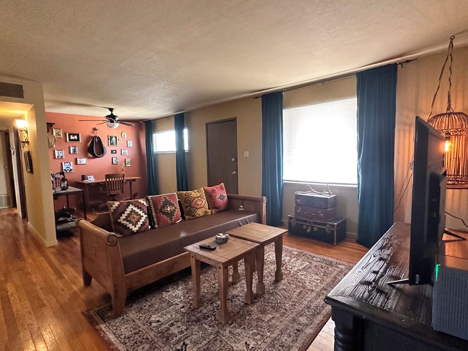 Our cozy, living room!