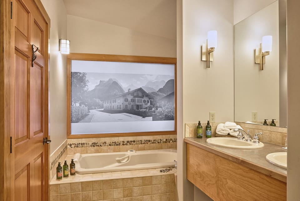 Spring Suite | Bathroom | Hair dryer, bathrobes, slippers, towels