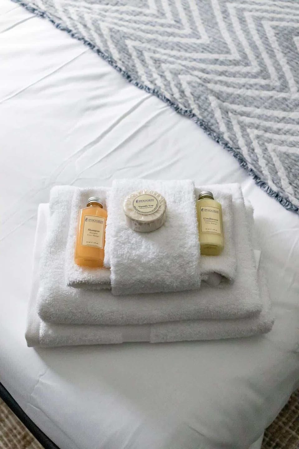 Enjoy our high end Pogessi soaps included in your stay