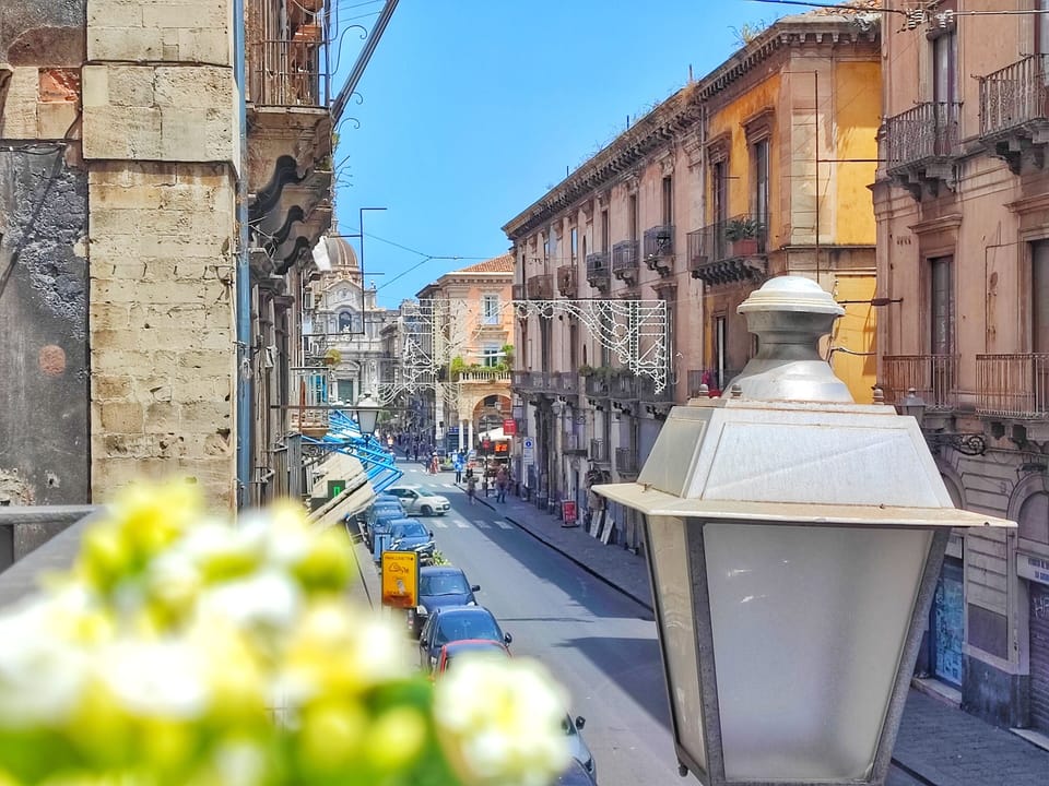 Dettaglio dell'affaccio con vista Duomo.