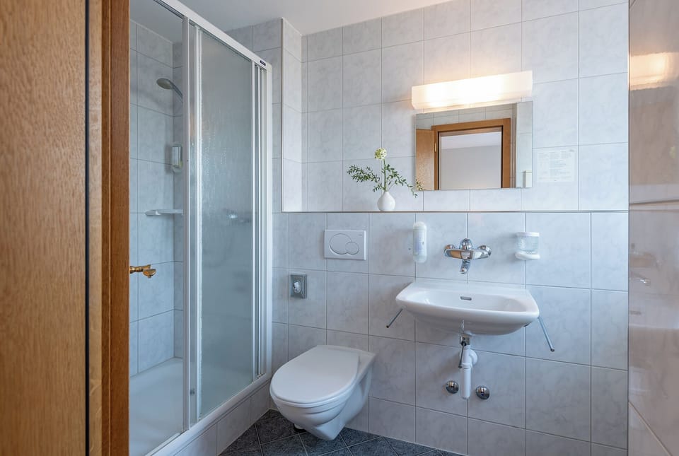Double or Twin Room, Park View | Bathroom | Shower, hair dryer, towels, soap