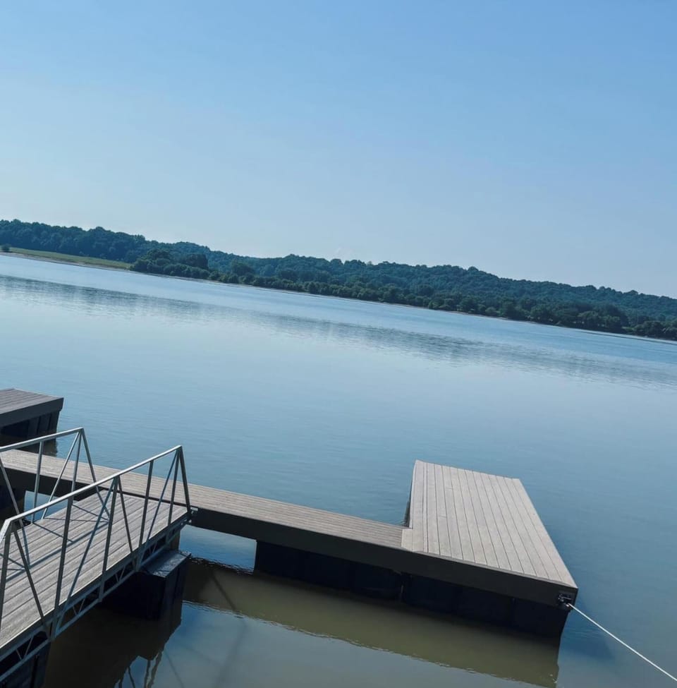 Boat Dock down in winter