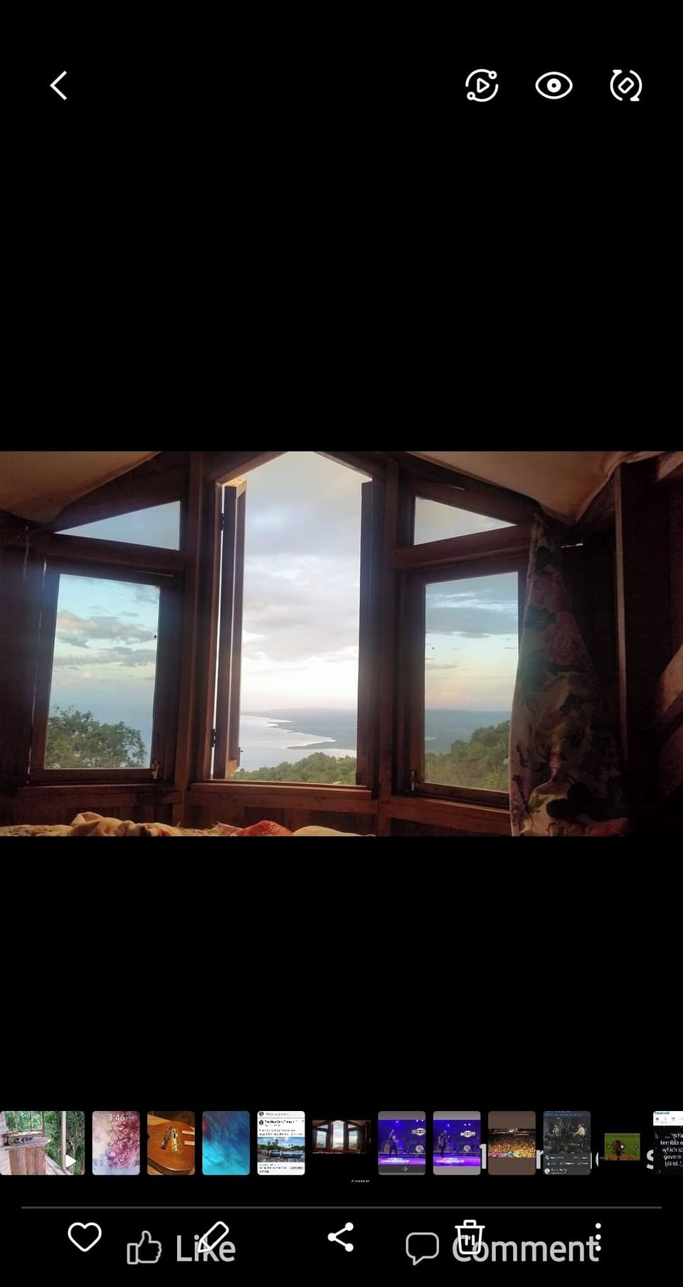 sleeping loft view