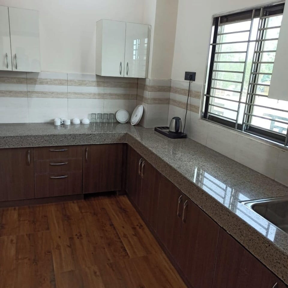 Deluxe Apartment, Balcony, City View | Private kitchen | Fridge, microwave, oven, dishwasher
