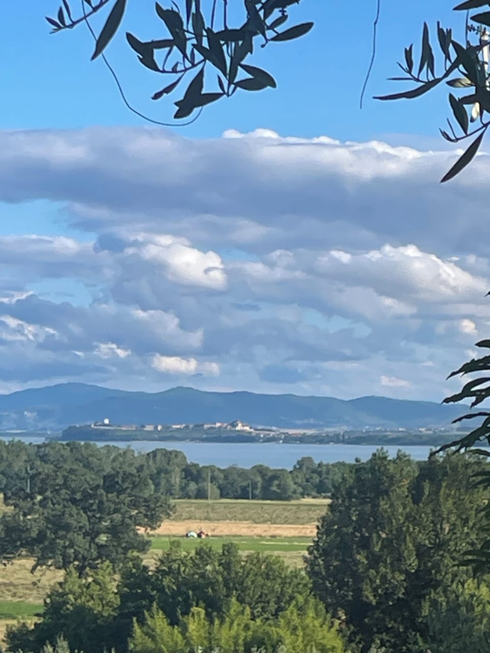 View of Lake Trasimeno from the front porch