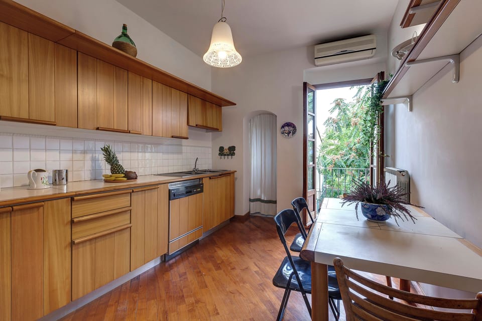 Apartment | Private kitchen | Full-size fridge, microwave, stovetop, electric kettle