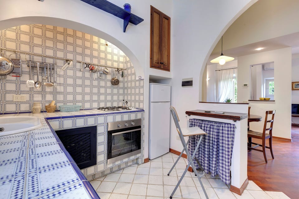 Apartment | Private kitchen | Full-size fridge, microwave, stovetop, electric kettle