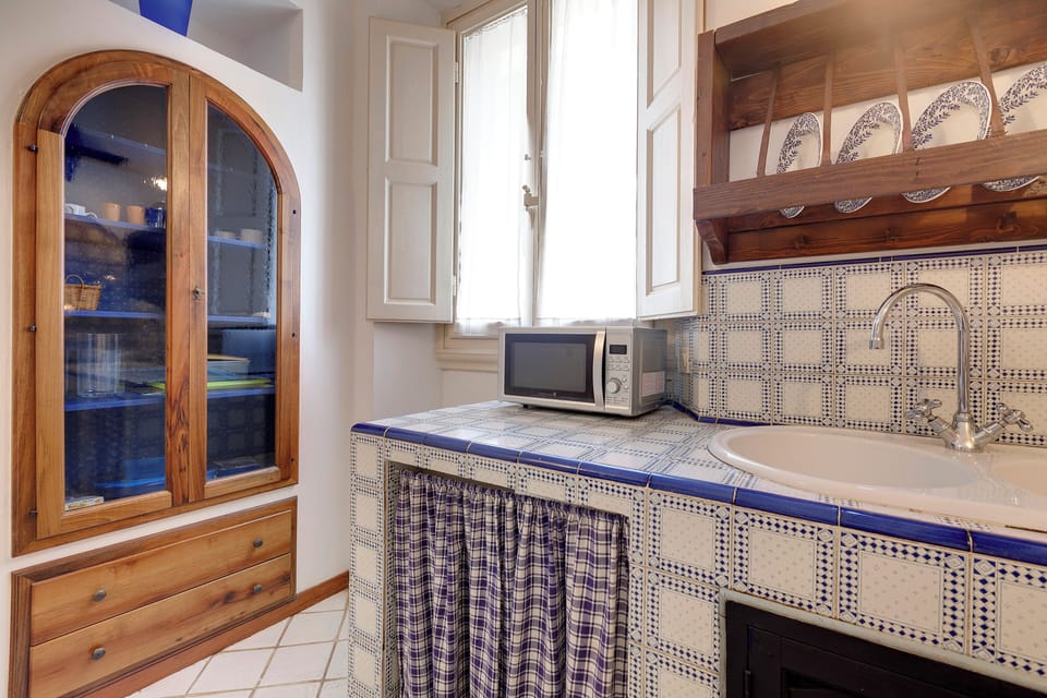 Apartment | Private kitchenette | Full-size fridge, microwave, stovetop, electric kettle