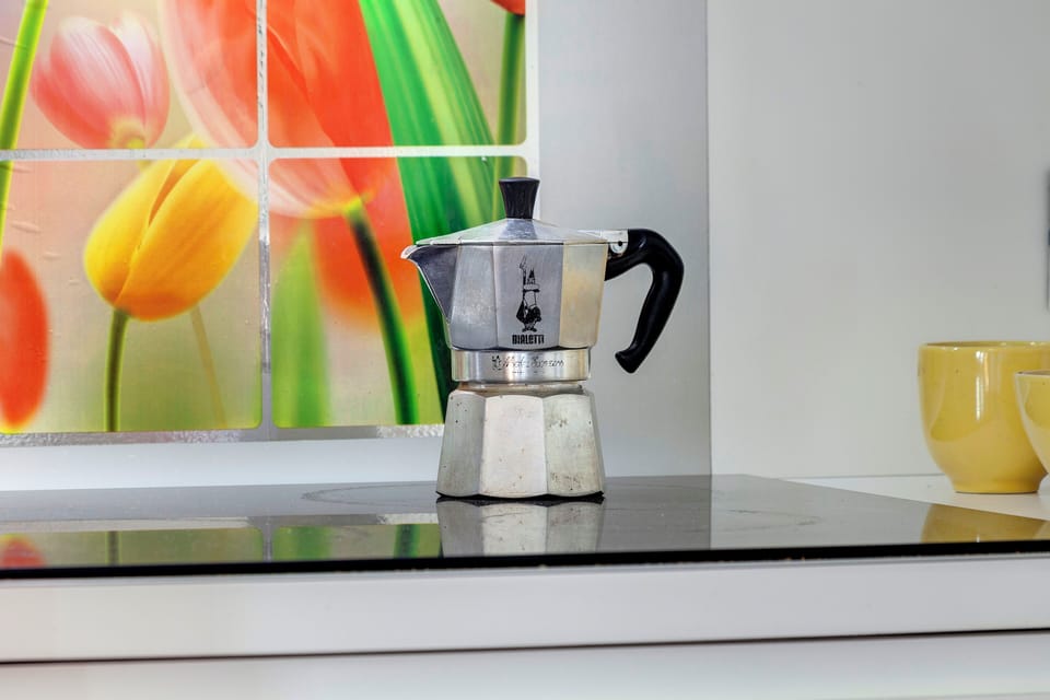 Apartment | Private kitchen | Full-size fridge, microwave, oven, stovetop