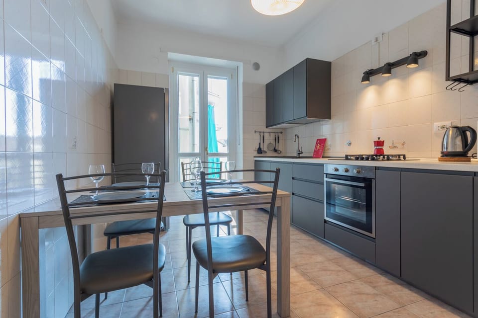 Apartment | Private kitchen | Fridge, microwave, stovetop, dishwasher