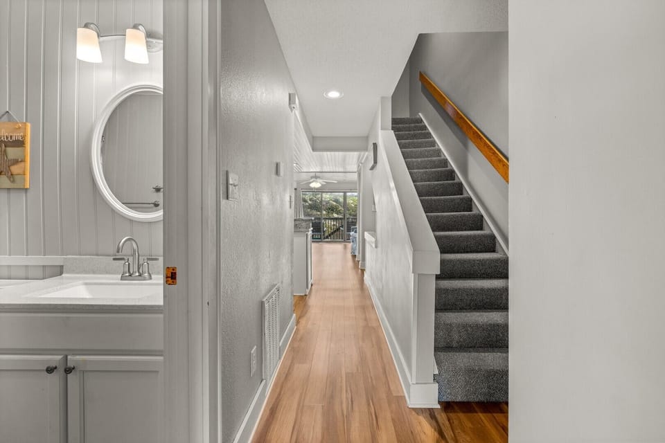 Stairs to level two