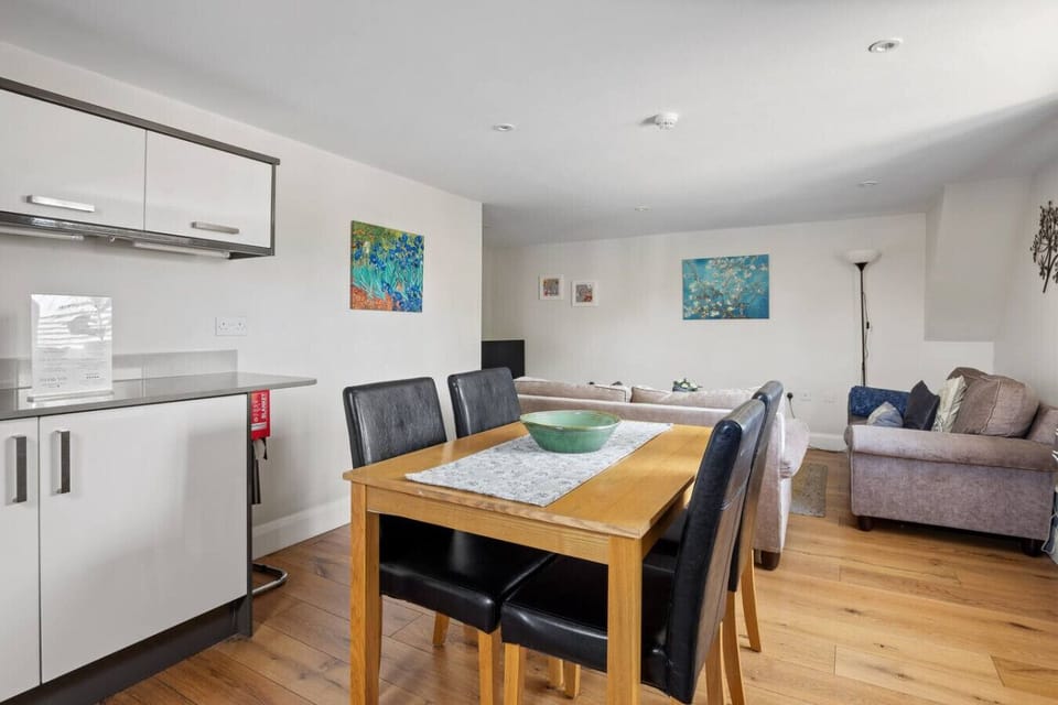 Dining area suitable for meals, games or remote work