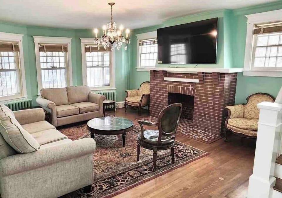 70" smart TV with plenty of seating