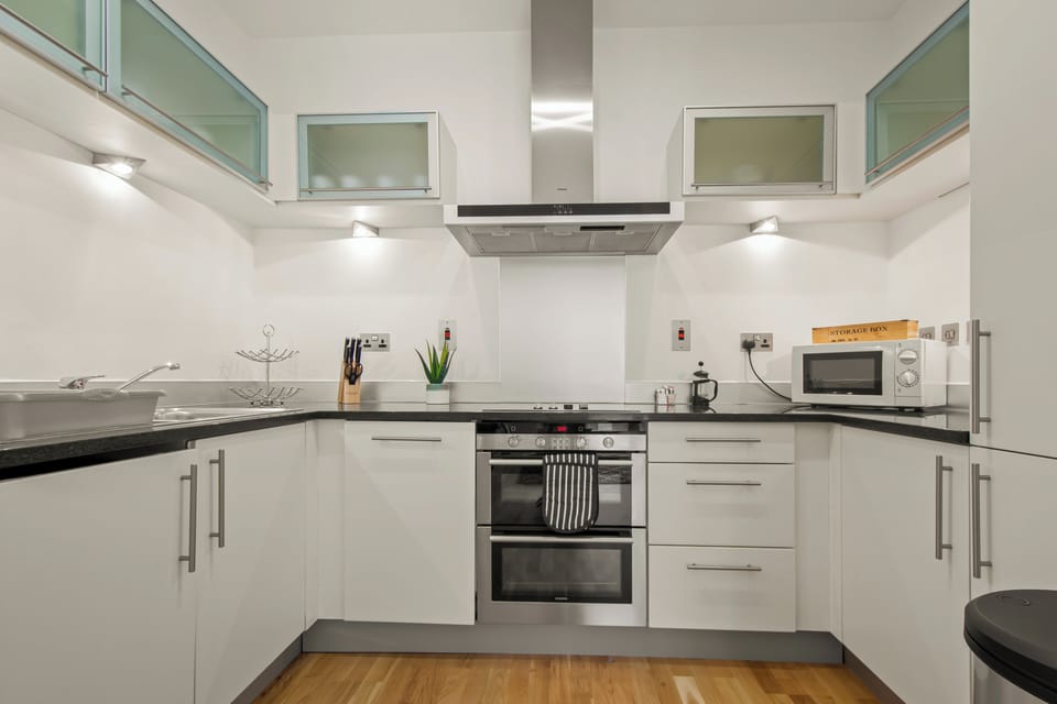 Deluxe Apartment, 1 Bedroom, Non Smoking, Kitchenette | Private kitchen | Fridge, microwave, stovetop, dishwasher