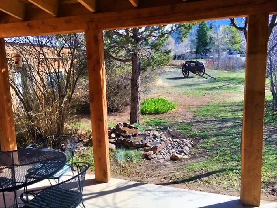 Garden and patio
