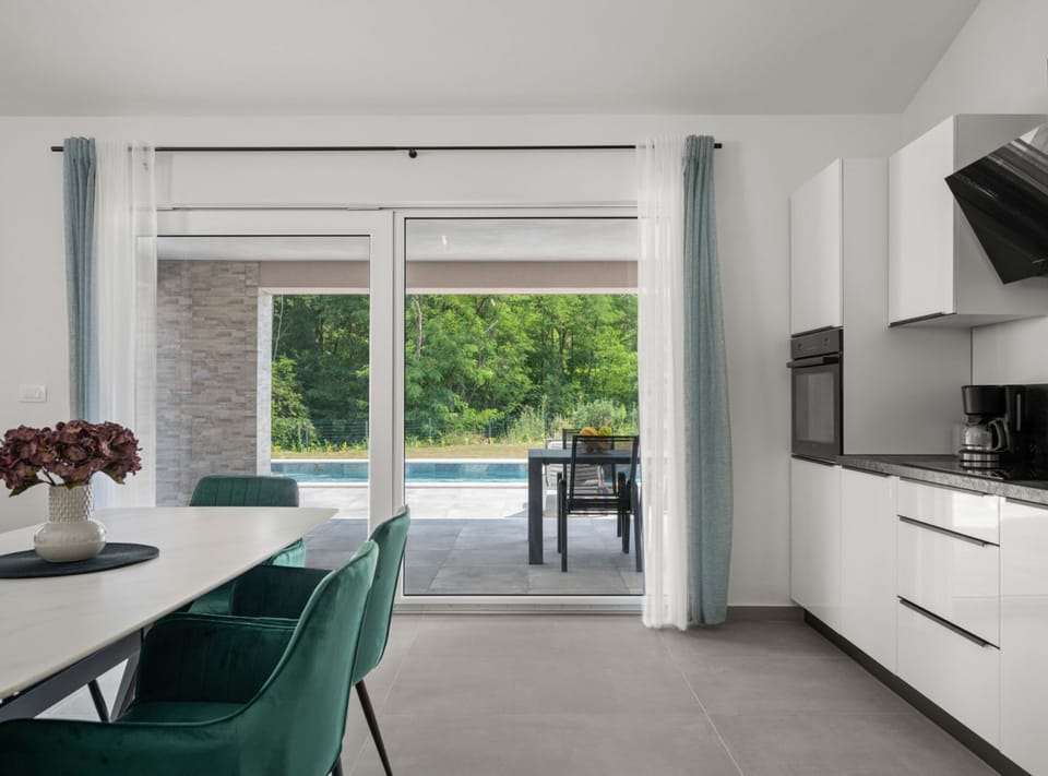 Villa (Villa SABINA - Santalezi - Three Bedr) | Private kitchen | Fridge