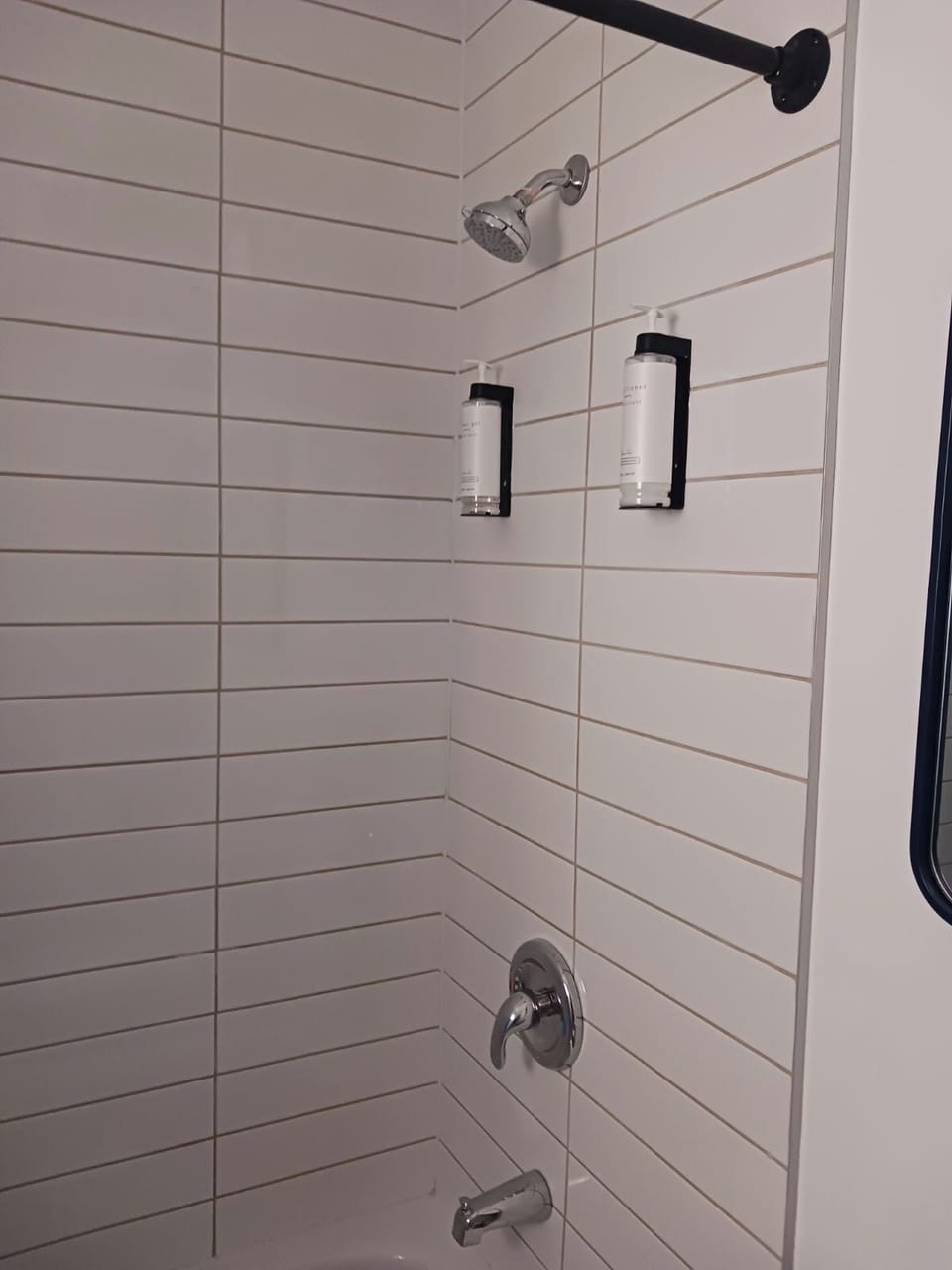 Standard Room, 2 Double Beds, Balcony, Partial Lake View | Bathroom | Hair dryer, towels, soap, shampoo