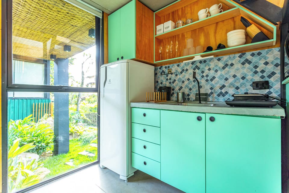 Exclusive Studio, Garden View | Private kitchen | Espresso maker, fridge, microwave, stovetop