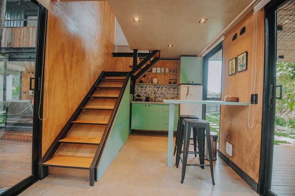 Honeymoon Studio, Garden View | Private kitchen | Espresso maker, fridge, microwave, stovetop